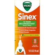 Vicks Sinex Nasal Spray 12 Hour 0.50 oz (Pack of 6)