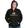 thumbnail image 3 of American Pride Patriotic July 4th Zip Up Hoodie Men's Women's Brisco Brands S, 3 of 6