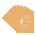 thumbnail image 3 of Topaz Orange Picture Frame Mat for 12x16 Frames - Oval Opening for 10x13 Photos - 10 Mats, 3 of 7