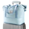 thumbnail image 1 of Bolsa de viaje Trifabricy, grande, impermeable, azul, para mujer, 1 of 7