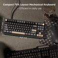 thumbnail image 4 of Teclado mecánico RK ROYAL KLUDGE R87 Pro 75% Creamy, 4 of 9