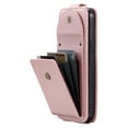 thumbnail image 5 of ELEHOLD for iPhone 15 Plus Wallet Crossbody Case Premium PU Leather Organ Card Slots Magnetic Closure Detachable Wrist Lanyard Shoulder Strap Flip Shockproof iPhone 15 Plus Cover,Rosegold, 5 of 11