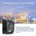 thumbnail image 2 of Inverter, 3 Phase 380V Vector Inverter VFD Variable Frequency Converter for Stepless Motor Speed Control, 2 of 7