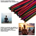 thumbnail image 4 of 100pcs AromaBliss Mixed Scented Incense Sticks - Lavender, Rose, Cherry Blossom, Lemongrass, Jasmine Fragrance, Long-Lasting Natural Wood Base, Yoga, 4 of 5