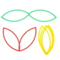 thumbnail image 1 of Shisuyan Math Toys Math Set Circles Teaching Supplies Standard Design for Teachers 3pcs, 1 of 9