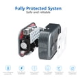 thumbnail image 4 of FOVAL 200W Car Power Inverter DC 12V to 110V AC Converter with 4 USB Ports Car Laptop Charger, Car Adapter for Plug Outlet (Gray), 4 of 7