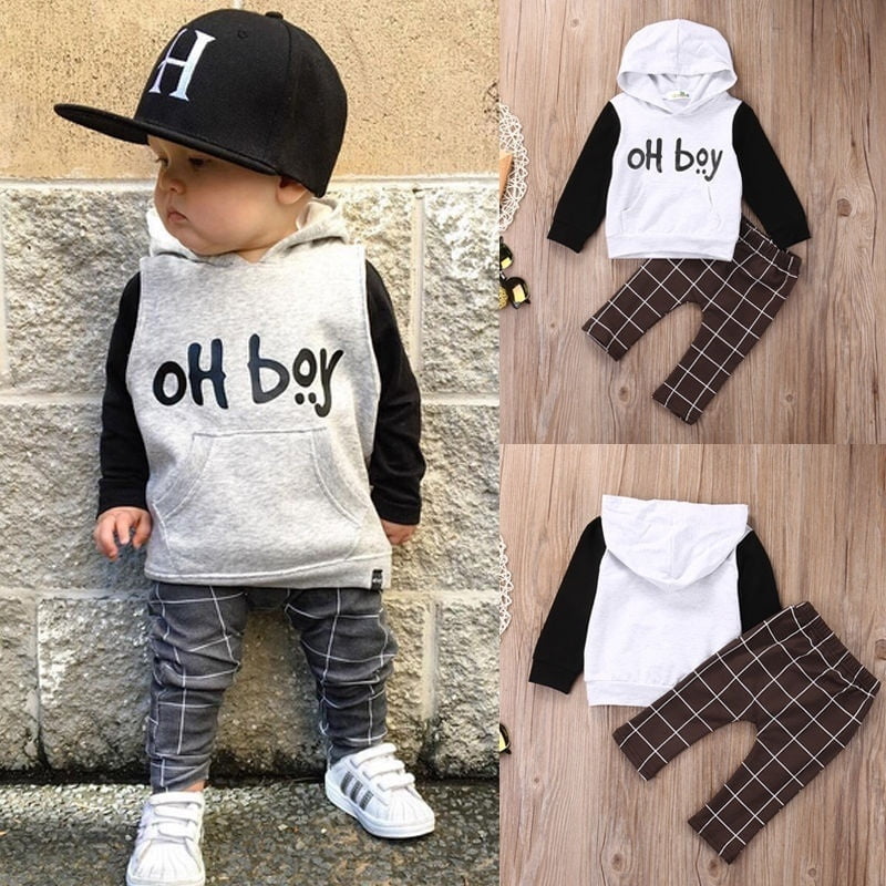 Sunloudy Toddler Kids Baby Boy Clothes Oh Hoodies Tops Pants Leggings Outfits 2pcs Set Other