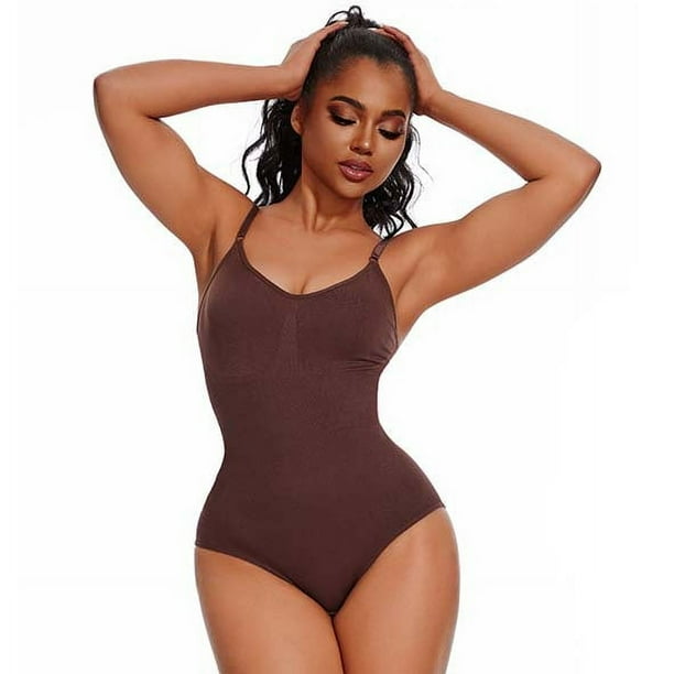 Ropa interior de una pieza moldeadora de cuerpo para mujer, mono moldeador de cuerpo con soporte para el pecho, con tirantes abiertos y realce de cadera, estilo europeo y americano