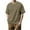Beige, variant on Men's Loose T-Shirts Trendy Casual Striped Round Neck Short Sleeve Basic Tees 2024 Black XL