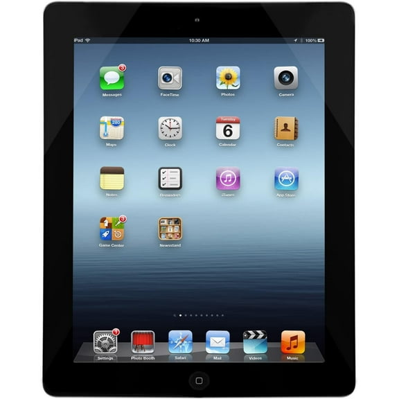 Restored Tablet iPad 4 Apple A6X DualCore 1.4 GHz 1GB RAM 16GB Storage WiFi Only Black (Refurbished)