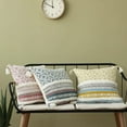 thumbnail image 5 of Nvzi Fundas de almohada decorativas de estilo marroquí moderno con borlas de 18 x 18 pulgadas (rosa), 5 of 5