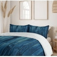 thumbnail image 6 of Ambesonne Dark Blue Duvet Cover Sets, Wooden Planks Texture, 2-King, Pale Blue Dark Blue, 6 of 7