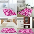 thumbnail image 2 of Red with White Hibiscus Hawaiian Flower Pattern Carpet Style Living Room Bedroom Soft Comfy Rug Modern 3d Entry Door Mats Household 63"x 79", 2 of 7