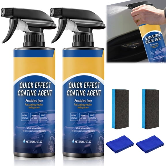 Nano Spray From Germany, Quick Effect Coating Agent For Car, Enhances Gloss & Surface Clarity, Water-Repellent Surface Support For All Vehicles