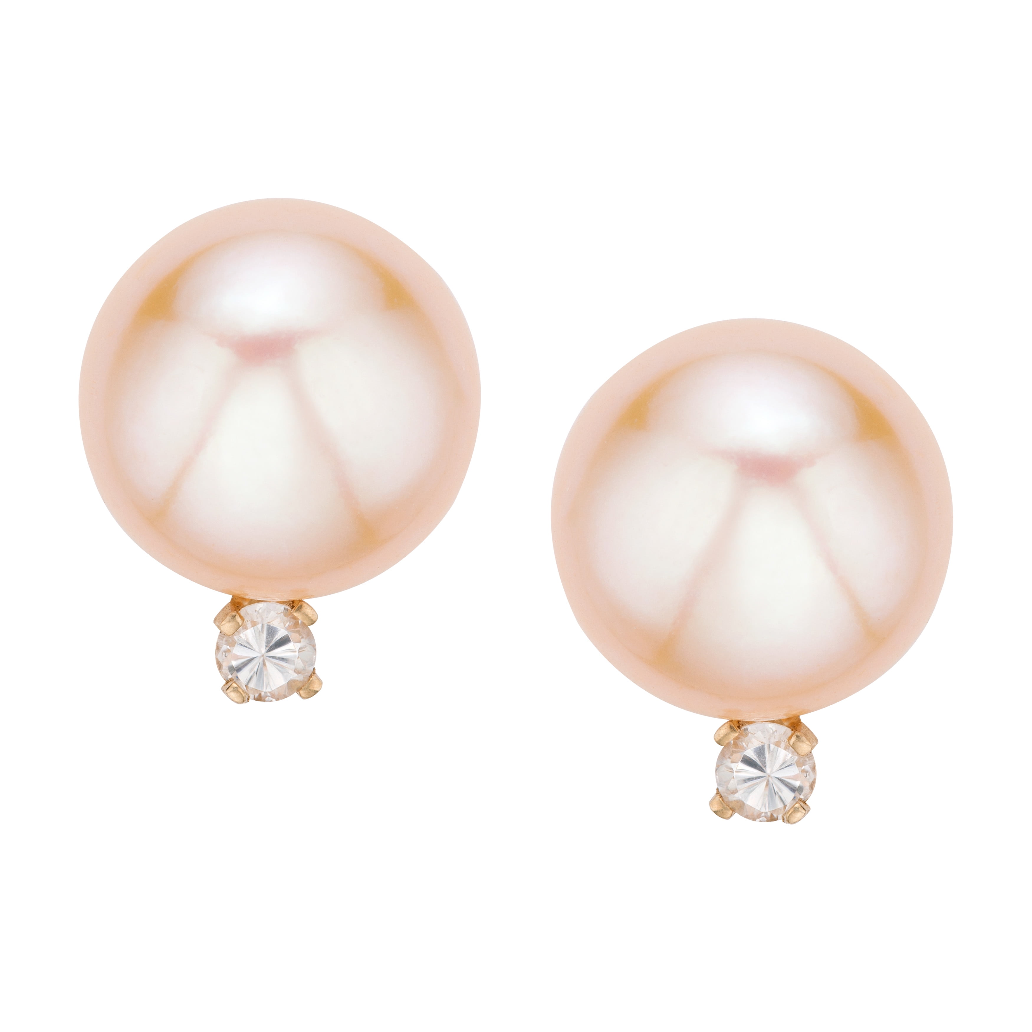 2ct Natural VS Pink Sapphire 14K Solid Yellow Gold Stud Earrings Diamond Alterna