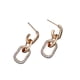 thumbnail image 2 of Aretes dorados de oro laminado con brillos, 2 of 6