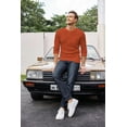 thumbnail image 3 of COOFANDY Men's Henley Shirts Long Sleeve Basic Waffle Pique Pullover T-Shirt with Pocket, 3 of 6