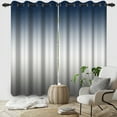 thumbnail image 2 of SUNOLIFE Navy Blue Gradien Blackout Curtains 2 Panels 84 Inch Ombre Darkening Window Curtains for Living Room Bedroom, 2 of 8