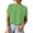 Green, variant on NinXxx Women's Knit Short Sleeve Crewneck Yarn Textured Everyday Tee Red L