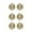 Rope Gold, variant on yotijay 6Pcs Christmas Ball Ornaments Christmas Decorations Shatterproof Holiday Hanging Beads Gold