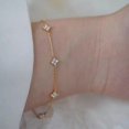 thumbnail image 2 of S925 Sterling Silver Clover Bracelet Female Simple Zircon, 2 of 2