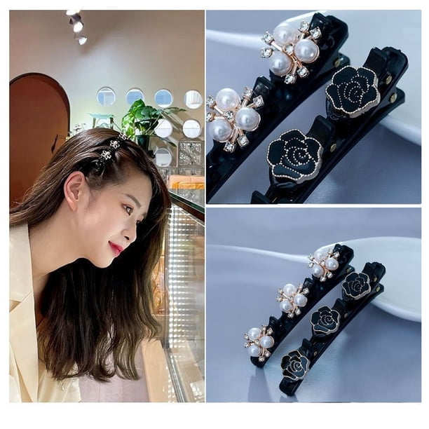 Pinzas para el cabello para mujeres, pinzas para peinar, pinzas para el cabello para niñas, pinzas para tejer y arreglar el cabello, pinzas laterales, pinzas frontales, pinzas para el cabello, horquil