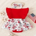 thumbnail image 3 of Bébé Filles Romper Ensemble Étoiles/popsicle Imprimer une Ligne Robe + Bandeau, 3 of 9