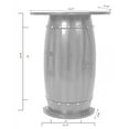 thumbnail image 4 of Wooden Wine Barrel Console Bar End Table Lockable Cabinet, 4 of 7