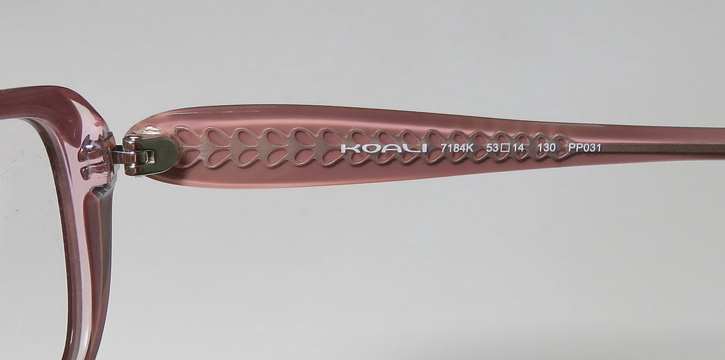 NEW KOALI 7184K WOMENS/LADIES DESIGNER FULL-RIM PLUM TRANSPARENT