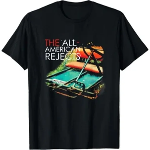 Reprint Rare hot Merry Christmas The All-American Rejects Black Cotton Shirt BT540