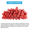 thumbnail image 4 of Uxcell 10" Steel Security Cable Seals Numbered Pull Tight Wire Anti Tamper Tag, Red 50 Pack, 4 of 6
