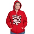 thumbnail image 4 of Never Look Back Positive Motivation Women Plus Size Zipper Hoodie Brisco Brands 3X, 4 of 5