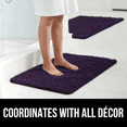 thumbnail image 5 of Gdledy Jankles for Mucky Paws Super Absorbent Microfiber Dog Door Mat, Quick Dry Non-Slip Washable Chenille Rug Entryway Carpet,16"x24",Dark Purple, 5 of 8