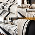 thumbnail image 7 of LKJYER Luxury Sectional Couch Cushion Cover for Furniture Protect,Washable Sofa Cover for Sofa,Striped Chenille Non-Slip Sofa Slipcover,Couch Protector for Dog, 7 of 7