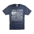 thumbnail image 3 of Mens Veteran T-shirt I Am A Veteran Shirt Veteran USA Flag Tee Shirt USA Patriotic Shirt (5X-Large Black), 3 of 6