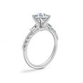 thumbnail image 3 of Diamond-Capitals 0.80 Carat Unique Round Cut Natural Diamond (F-G/VS1) Solitaire Ring for Engagement Gift Solid 18K White Gold Size 3.5, 3 of 8