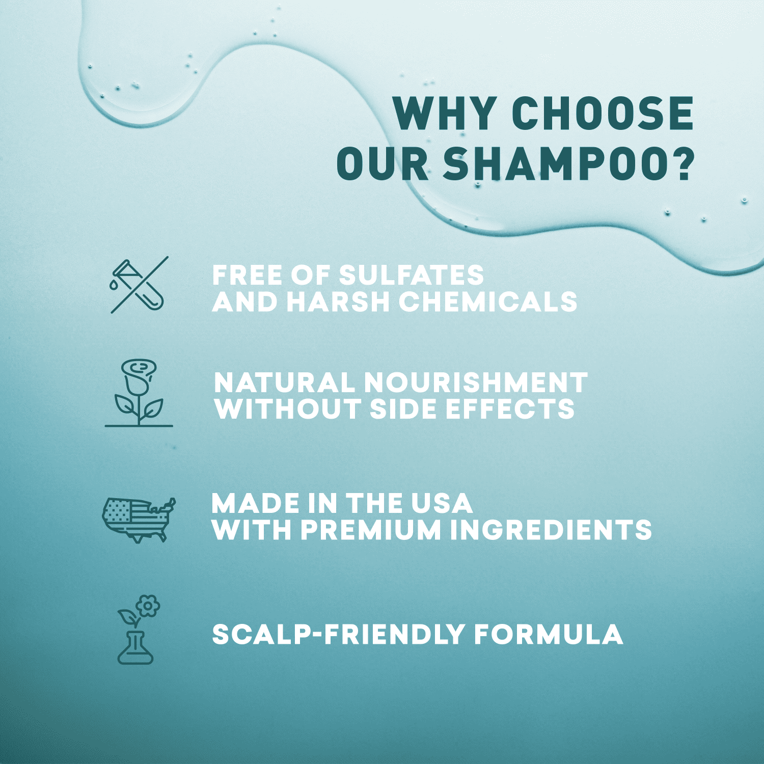 Just Nutritive Thin Hair Shampoo, Cleanses Scalp, Adds Moisture to Thinning Hair, Daily Use, 16oz.