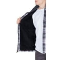 thumbnail image 5 of Visive Big Mens Heavy Sherpa Zip Up Lined Flannel Jacket with Hood, 5 of 8