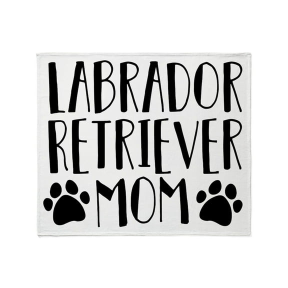 CafePress - Labrador Retriever Mom Throw Blanket - Soft Fleece Throw Blanket, 50"x60" for All Ages