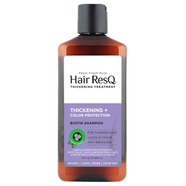 Petal Fresh Pure Hair ResQ Thickening Treatment Color Protection Biotin Shampoo, 12 fl oz (355 ml)