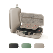 Belkin Charger Case for Nintendo Switch 2 w/ 10,000mAh Power Bank, LCD Display, 30W Fast Charging, AirTag & Game Holder – Travel Essential – Sand