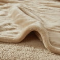 thumbnail image 5 of Beautyrest Heated Microlight to Berber Solid Blanket, Full, Tan, 5 of 9
