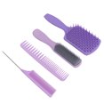 thumbnail image 1 of Peine de cola, juego de cepillos para el cabello de 4 piezas Juego de peines y cepillos para el cabello Tecnología de vanguardia, 1 of 9