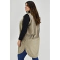 thumbnail image 3 of Chaleco de gamuza Roman Fashion /Tallas Extras, 1110 (Cafe) cafe 40, 3 of 7