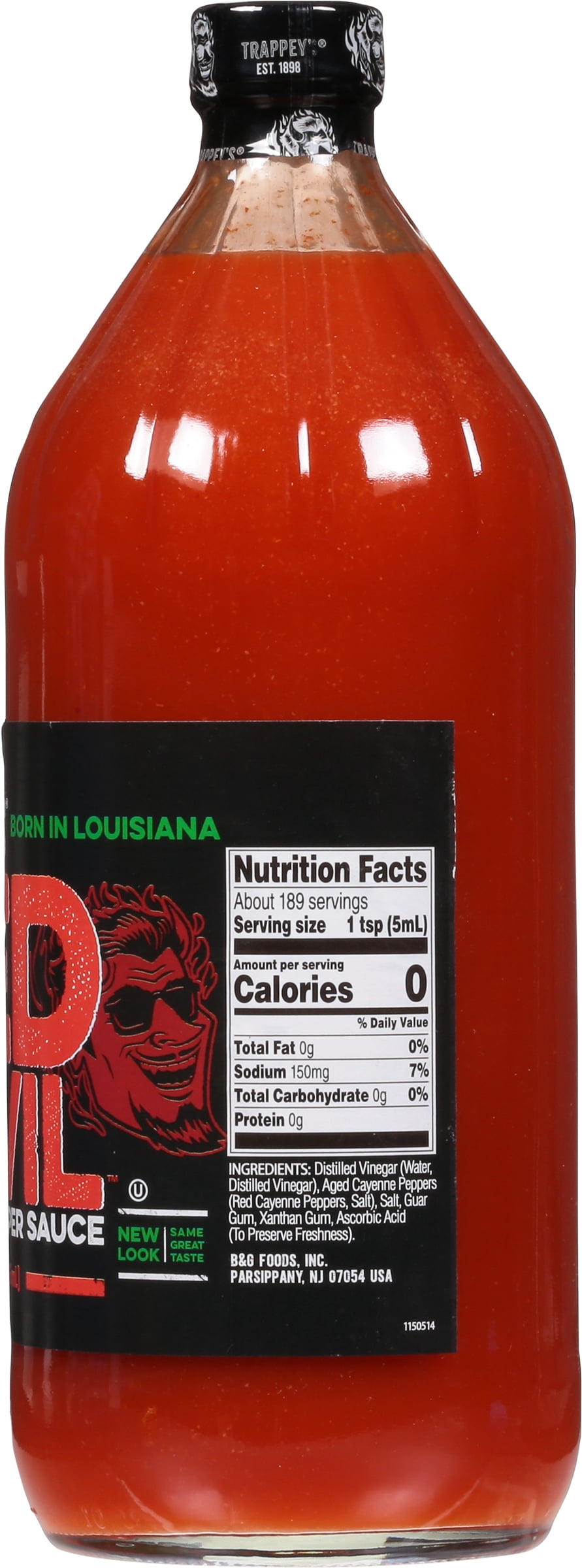 (5 pack) Trappey's Red Devil Cayenne Pepper Hot Sauce, 32 fl oz