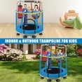 thumbnail image 4 of Trampoline for Kids, Fistone Indoor Outdoor Toddler Trampoline with Net, 55" Adjustable Small Trampoline for Boys Girls 2-5, 4 of 6
