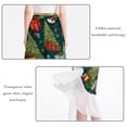 thumbnail image 2 of Christmas Tree Chic Chiffon Beach Dress with Polyester Straps - for Beach Skirts, 2 of 6