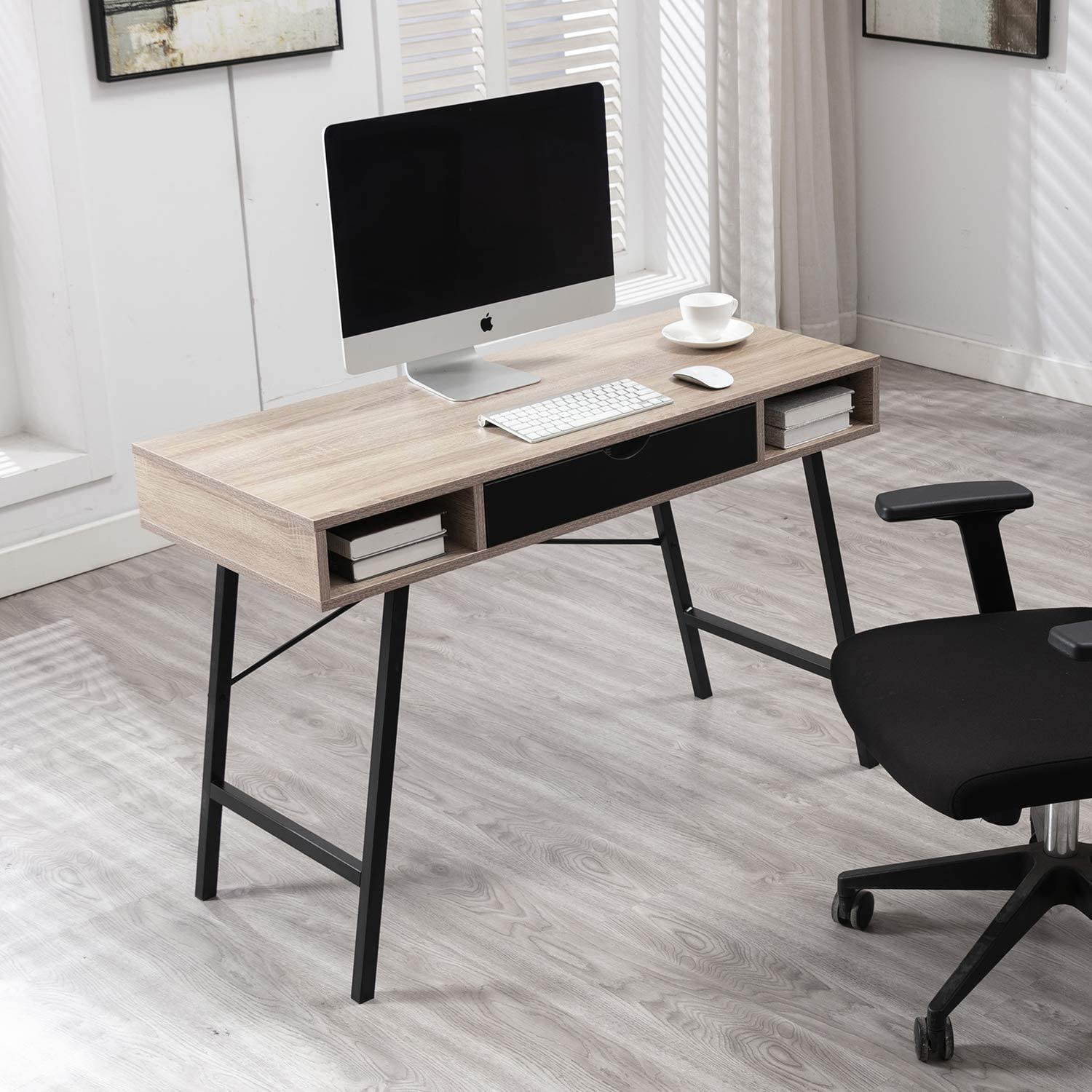 Buy Bonzy Home Computer Desk with Drawer, Home Office Table, Writing
