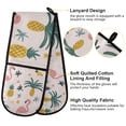 thumbnail image 2 of Yayeee Double Oven Mitt Kitchen Heat Resistant Baking 35" x7" Quilted Glove, Flamingo Pattern, 2 of 6