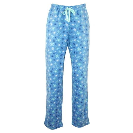 Christmas Pajama Pants - Hanes Women's Micro Fleece Snowflake Pajama Pant
